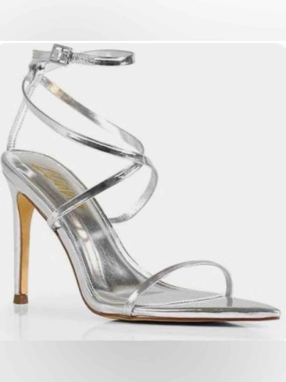 Women’s Silver Laucia -45 Strappy Heels - Liliana